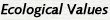 ecoligical values home page